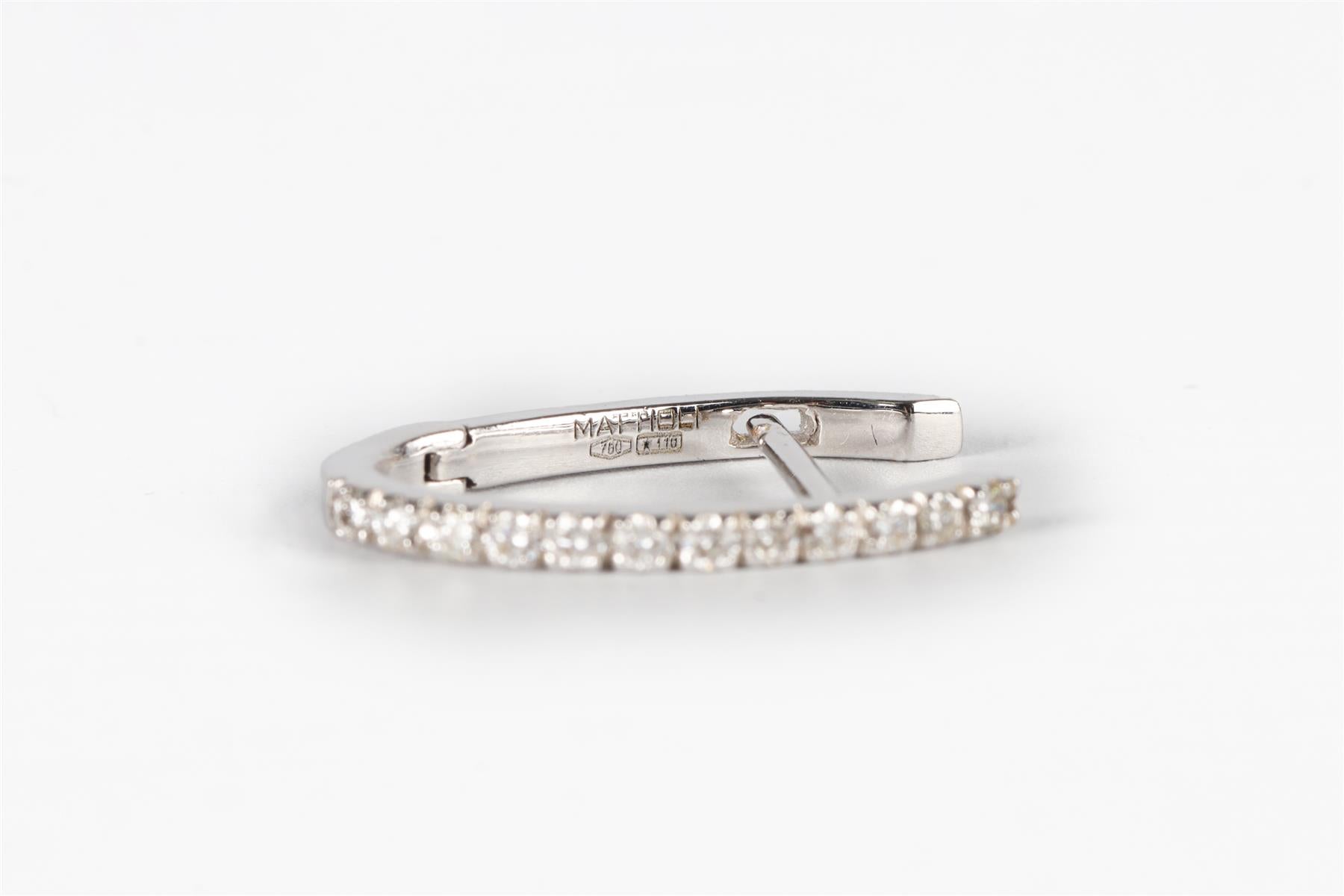 MATTIOLI PUZZLE 18KT WHITE GOLD AND DIAMONDS EARRINGS AND 11 COLOURED PAIRS SET