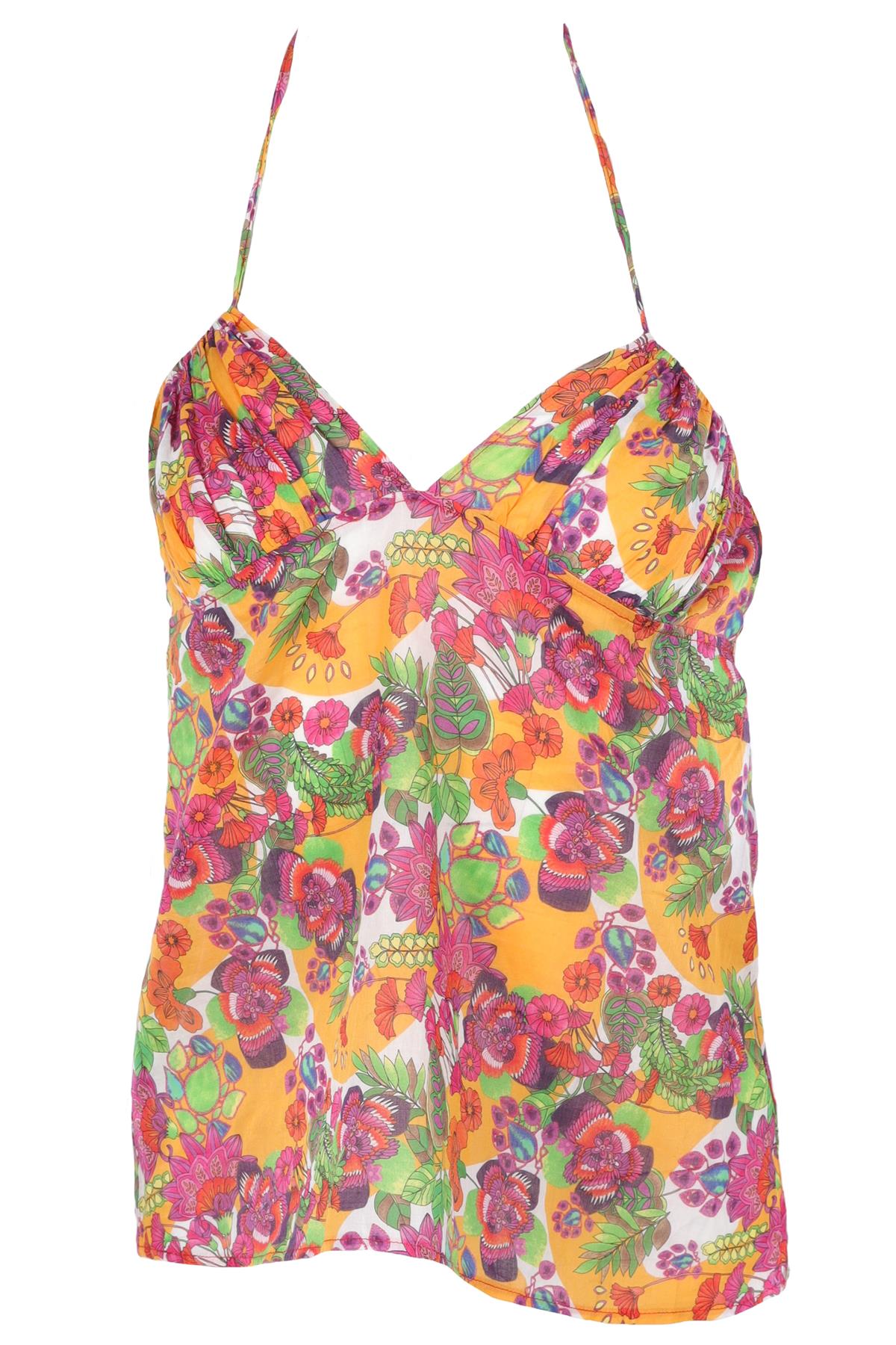 CHRISTIAN DIOR 2004 MULTI COTTON TOP FR 38 UK 10
