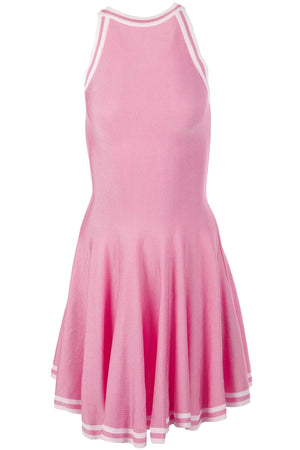 BALMAIN PINK KNIT MINI DRESS FR 36 UK 8