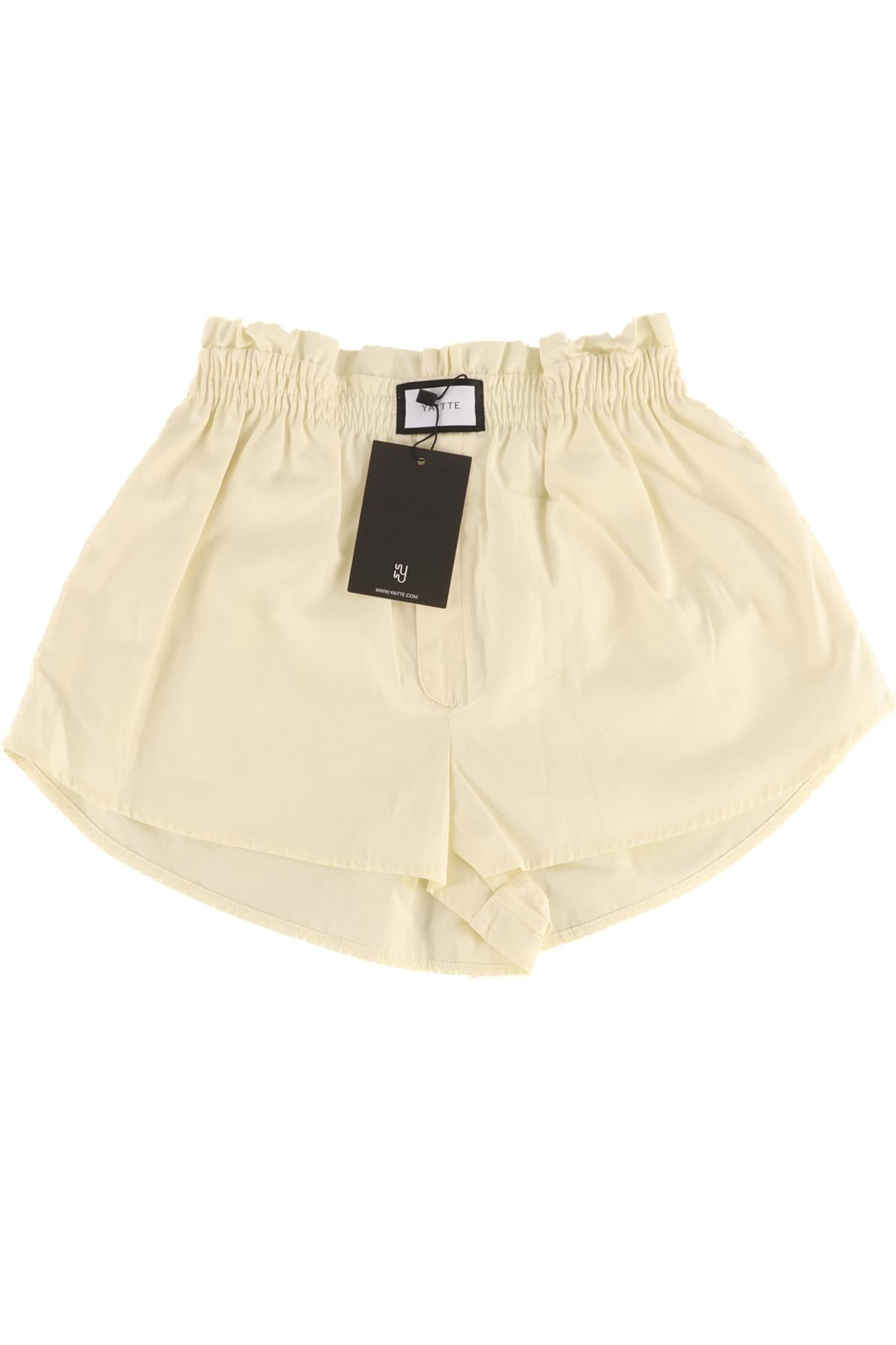 YAITTE CREAM COTTON SHORTS XSMALL