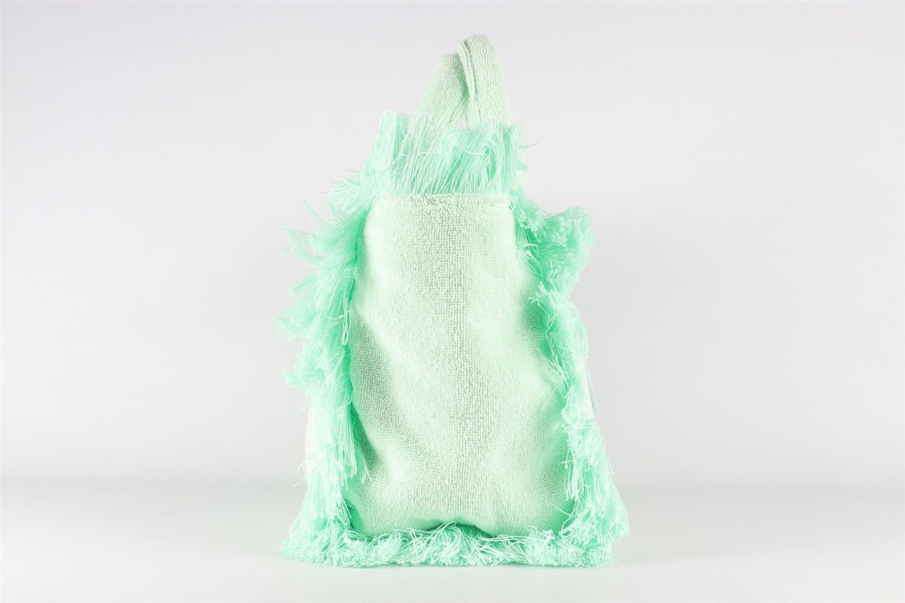 MC2 SAINT BARTH GREEN COTTON TOTE BAG
