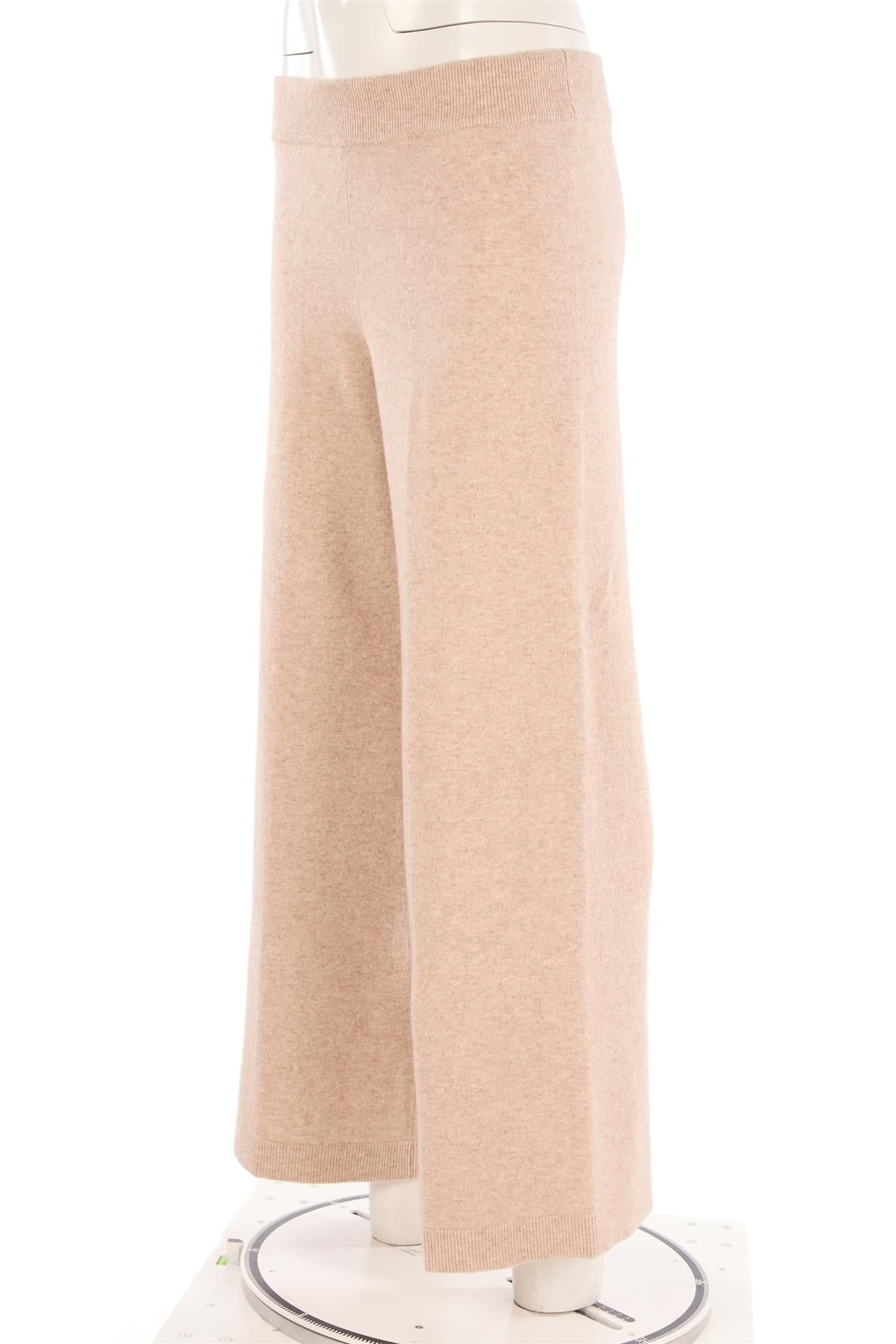 VERONICA BEIGE CASHMERE PANTS MEDIUM