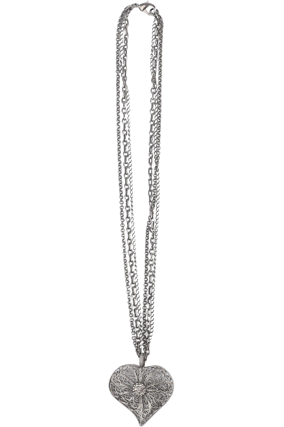 CHANEL GREY 2015 CC CHAIN NECKLACE