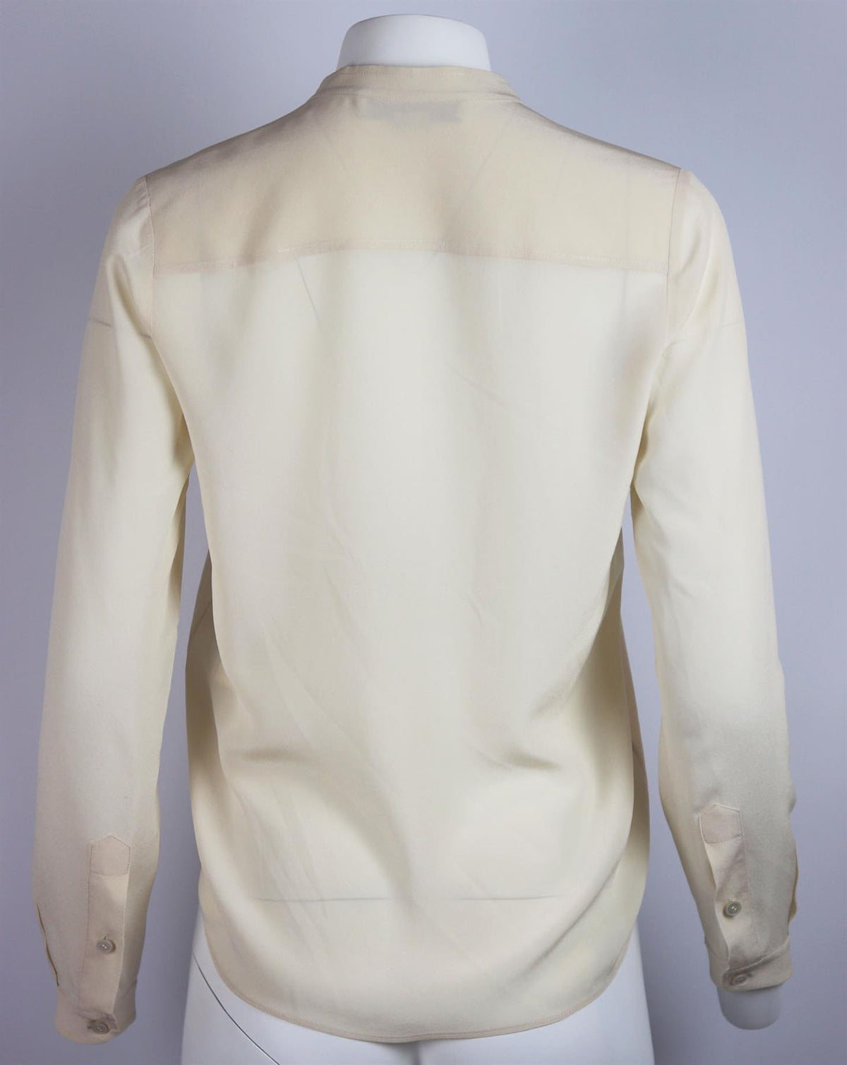 STELLA MCCARTNEY SILK CREPE DE CHINE BLOUSE IT 36 UK 4