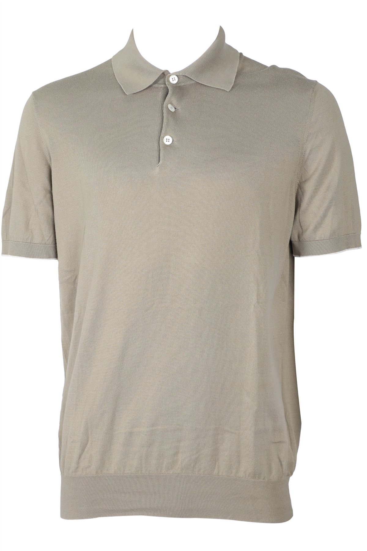 BRUNELLO CUCINELLI GREEN MEN'S COTTON POLO SHIRT IT 54 UK 44