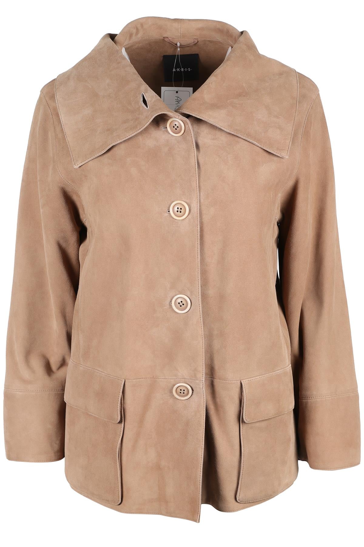 ARKIS BROWN SUEDE JACKET US 4 UK 8