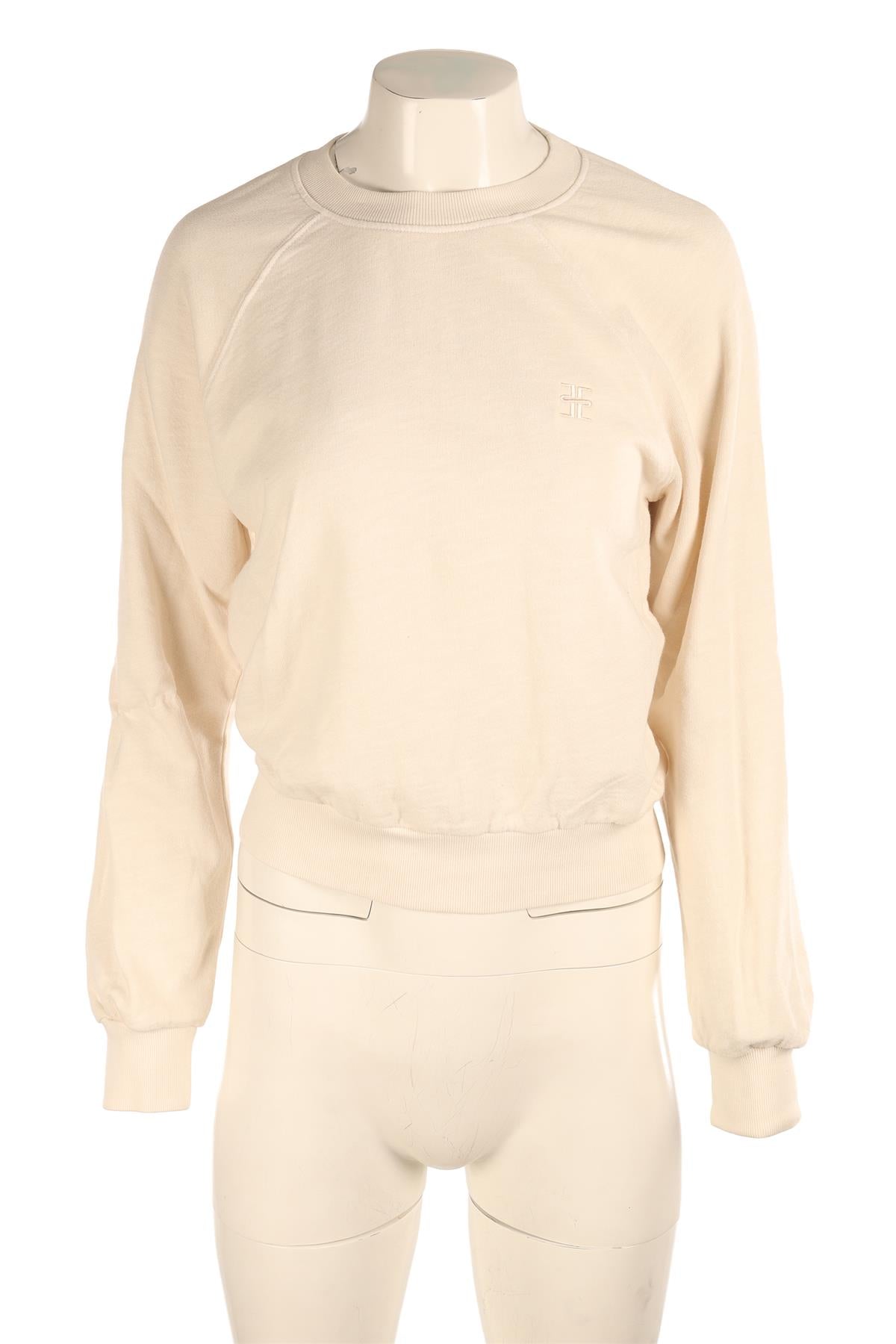 ETERNE CREAM COTTON SWEATSHIRT SMALL