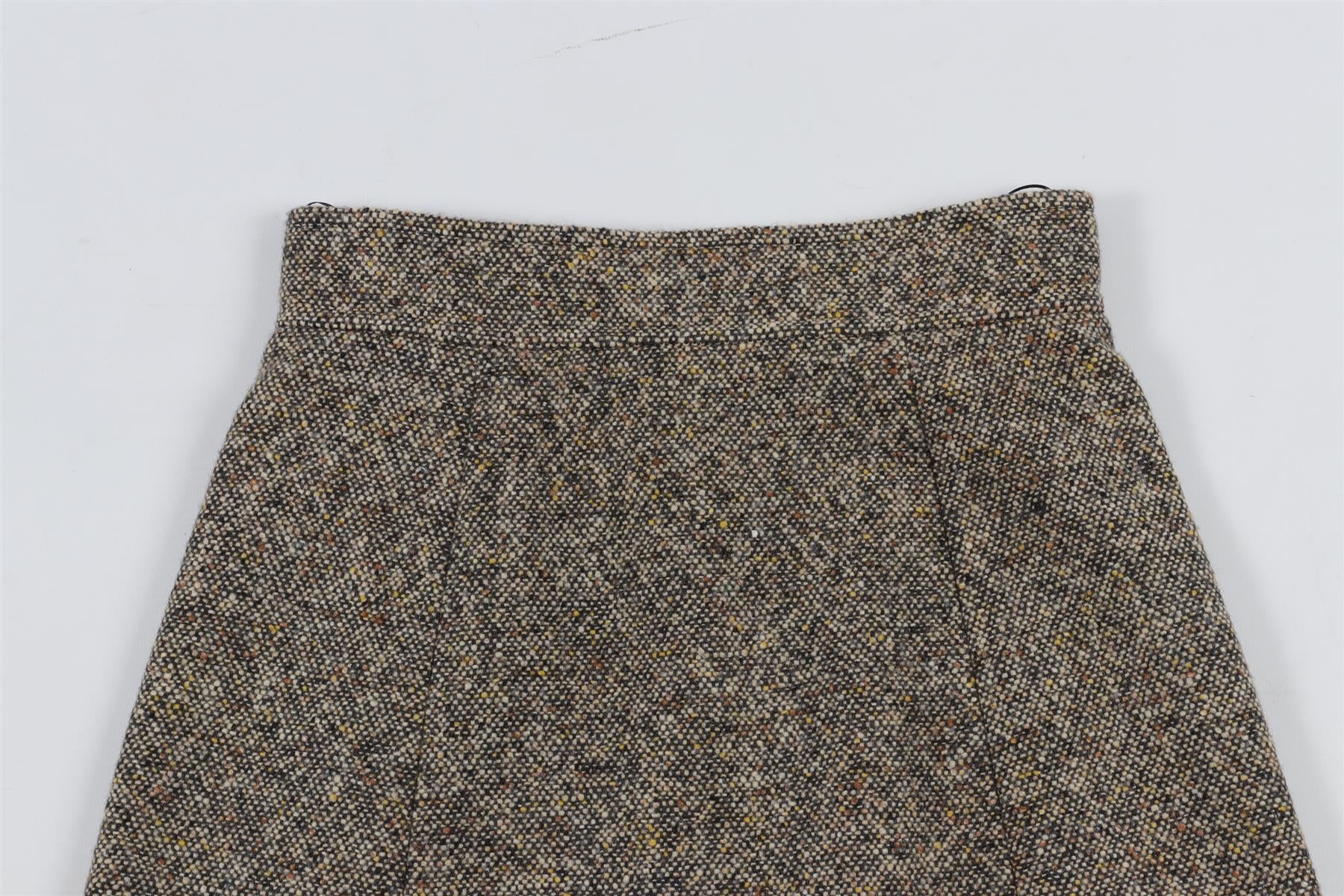 CHLOÈ GREY WOOL MINI SKIRT FR 34 UK 6