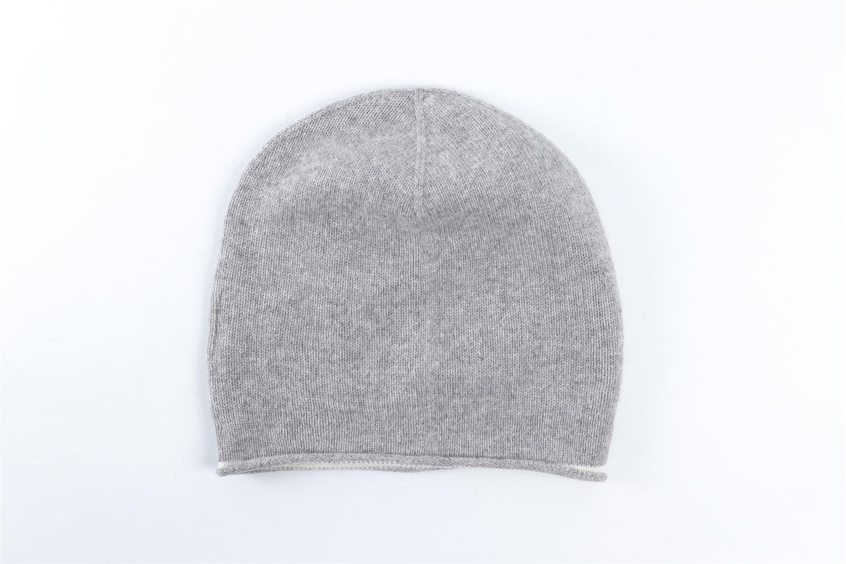 BOGNER GREY MEN'S CASHMERE BEANIE MEDIUM