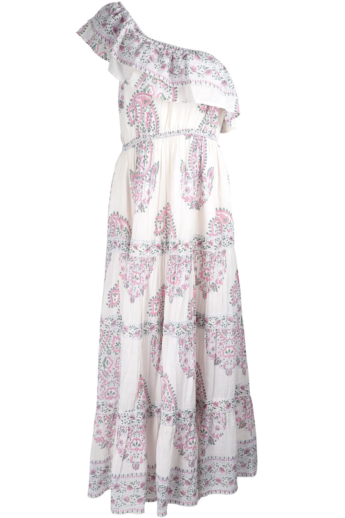 BELL BY ALICIA BELL WHITE MAXI DRESS LARGE