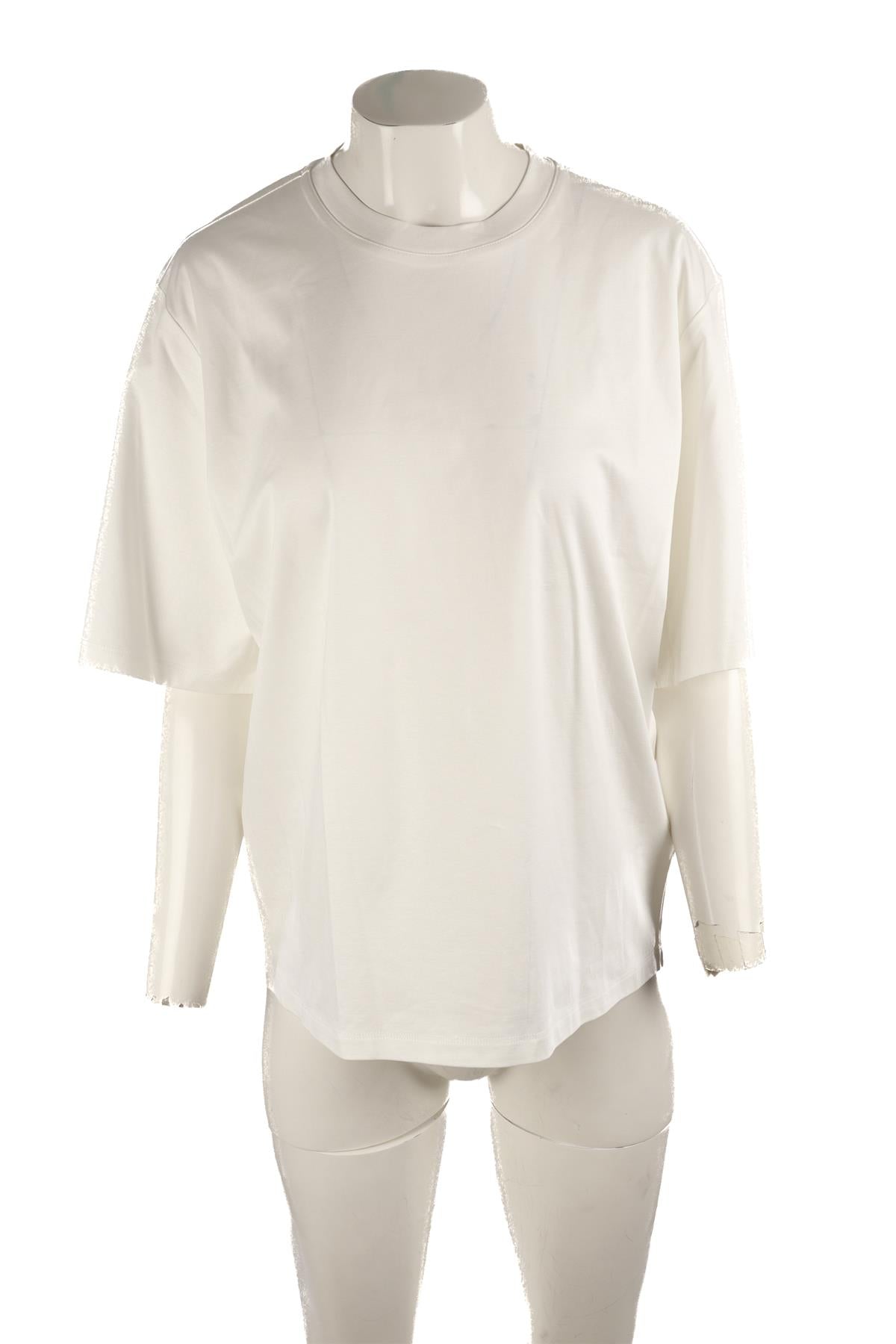 RÓHE WHITE COTTON T-SHIRT FR 38 UK 10