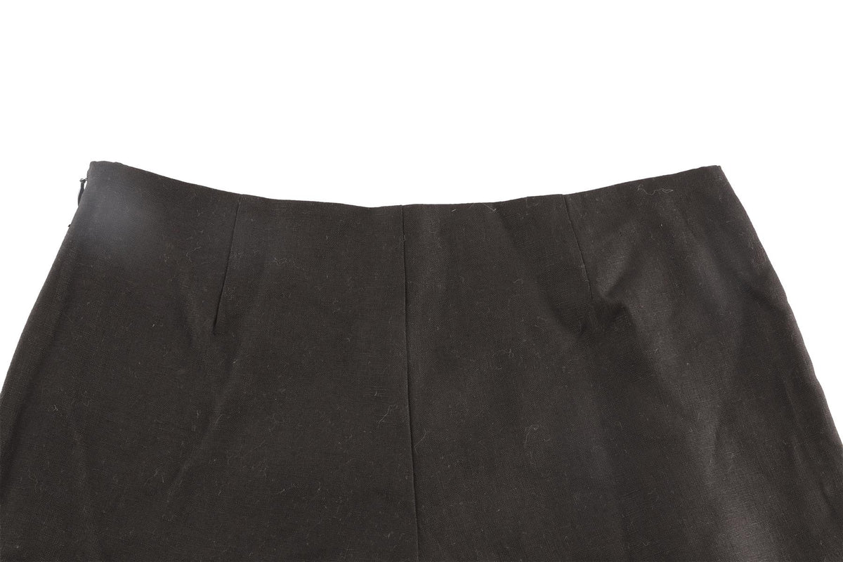 REFORMATION BLACK LINEN SHORTS US 2 UK 6