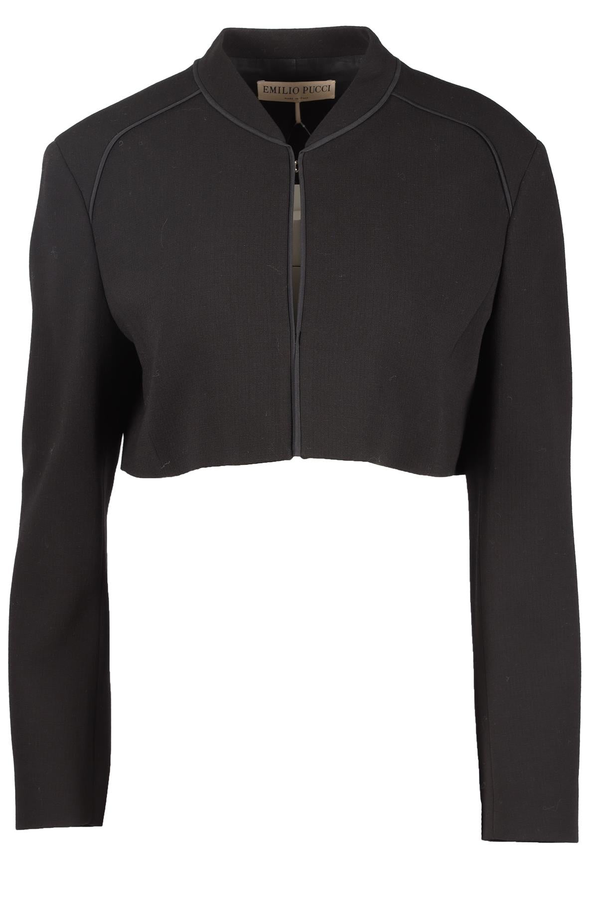 EMILIO PUCCI BLACK WOOL JACKET IT 48 UK 16