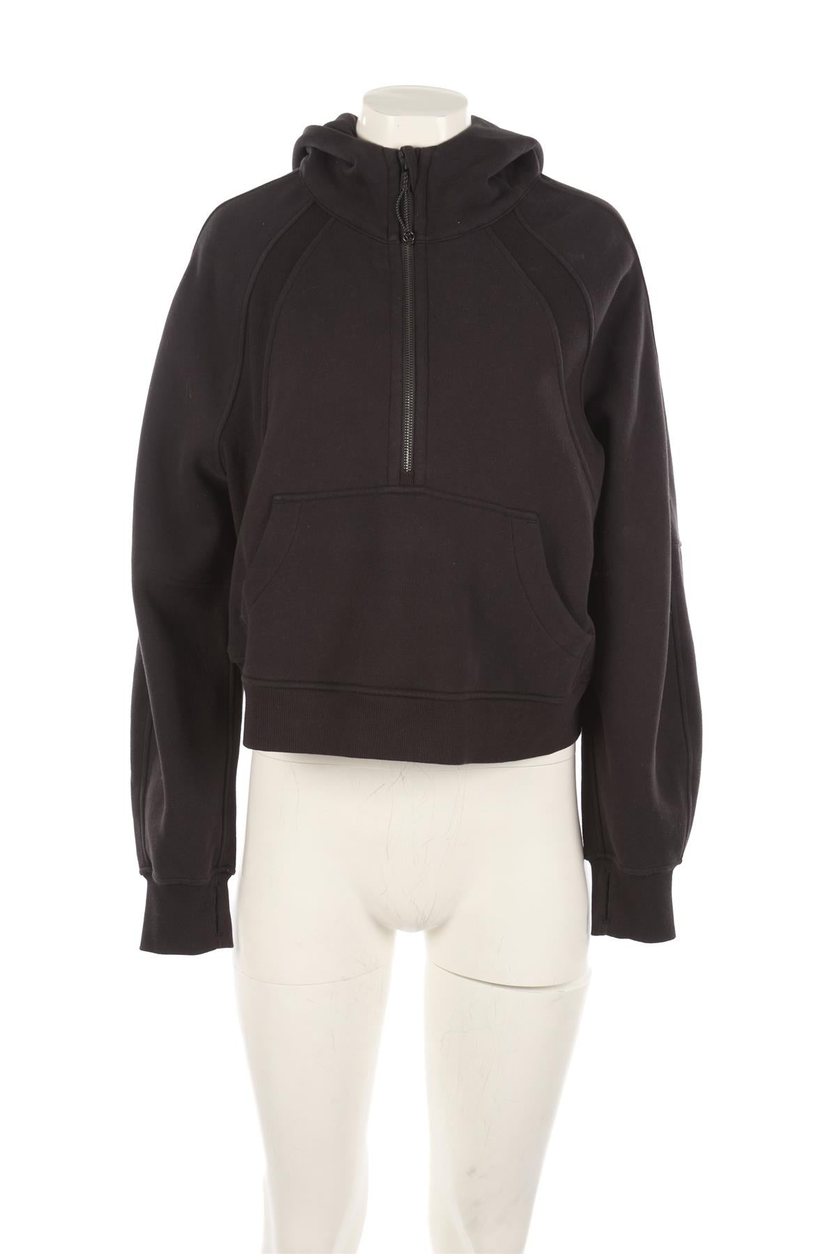 LULULEMON BLACK COTTON HOODIE MEDIUM/LARGE