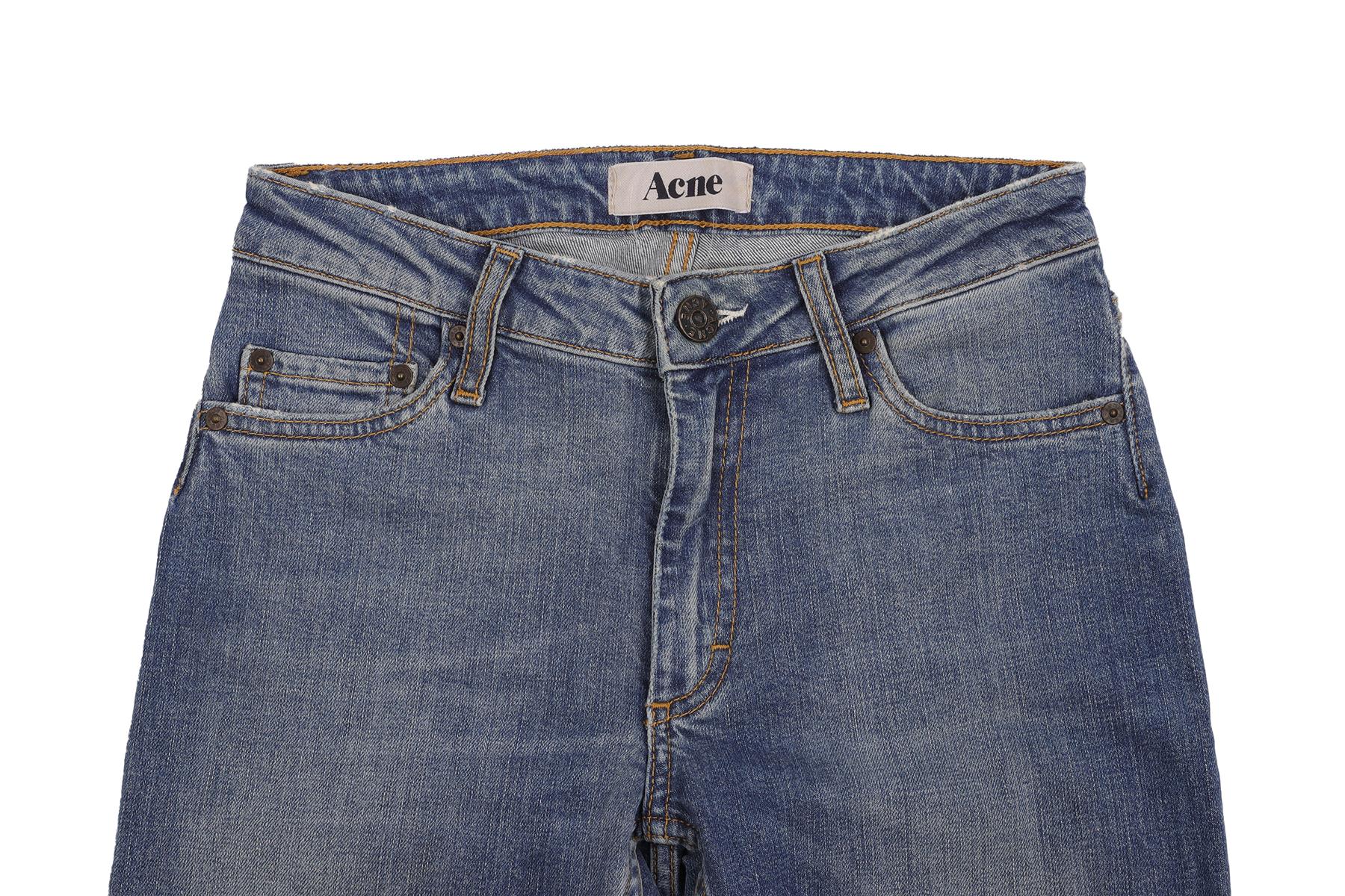 ACNE JEANS BLUE MID RISE SKINNY JEANS W26 UK 8