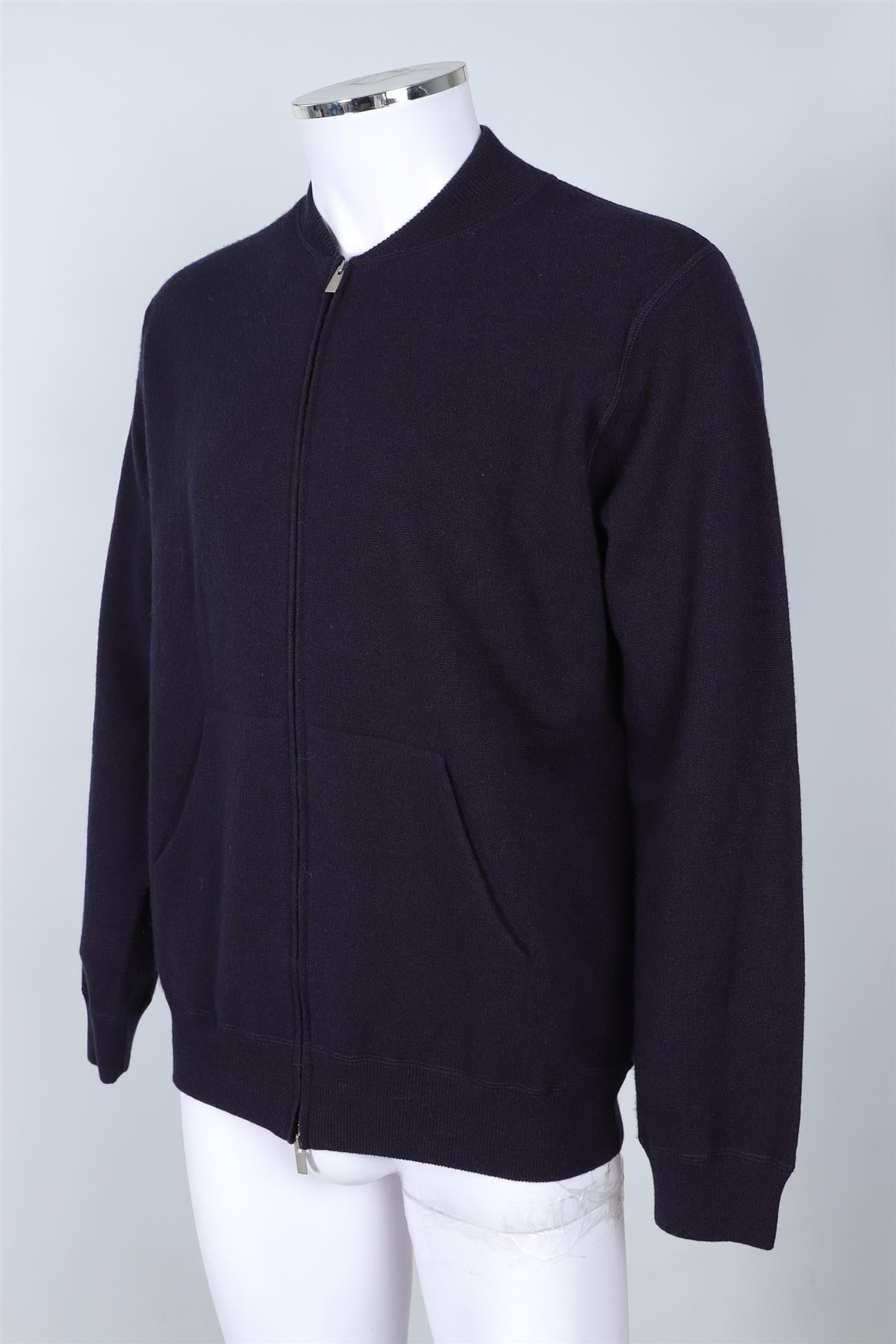 THOM SWEENEY NAVY MEN'S WOOL CARDIGAN XLARGE