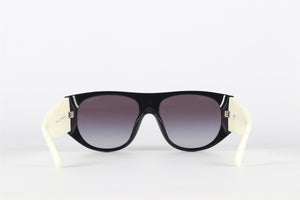 CHANEL BLACK 2022 D FRAME ACETATE SUNGLASSES