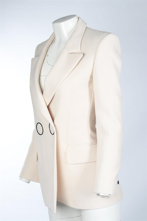 PETAR PETROV CREAM WOOL BLAZER FR 34 UK 6