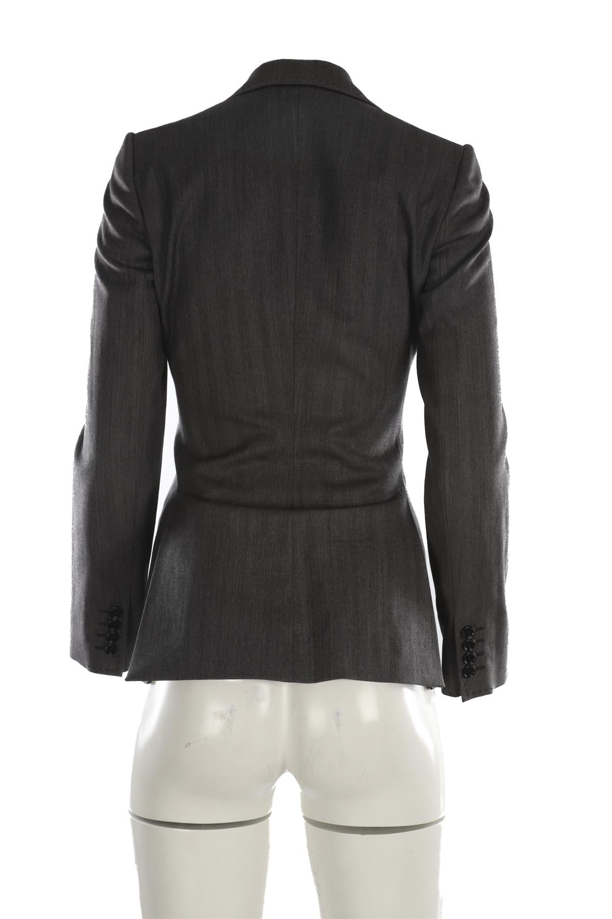 DOLCE & GABBANA GREY WOOL BLAZER IT 38 UK 6
