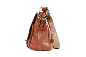 RALPH LAUREN BROWN LEATHER SHOULDER BAG