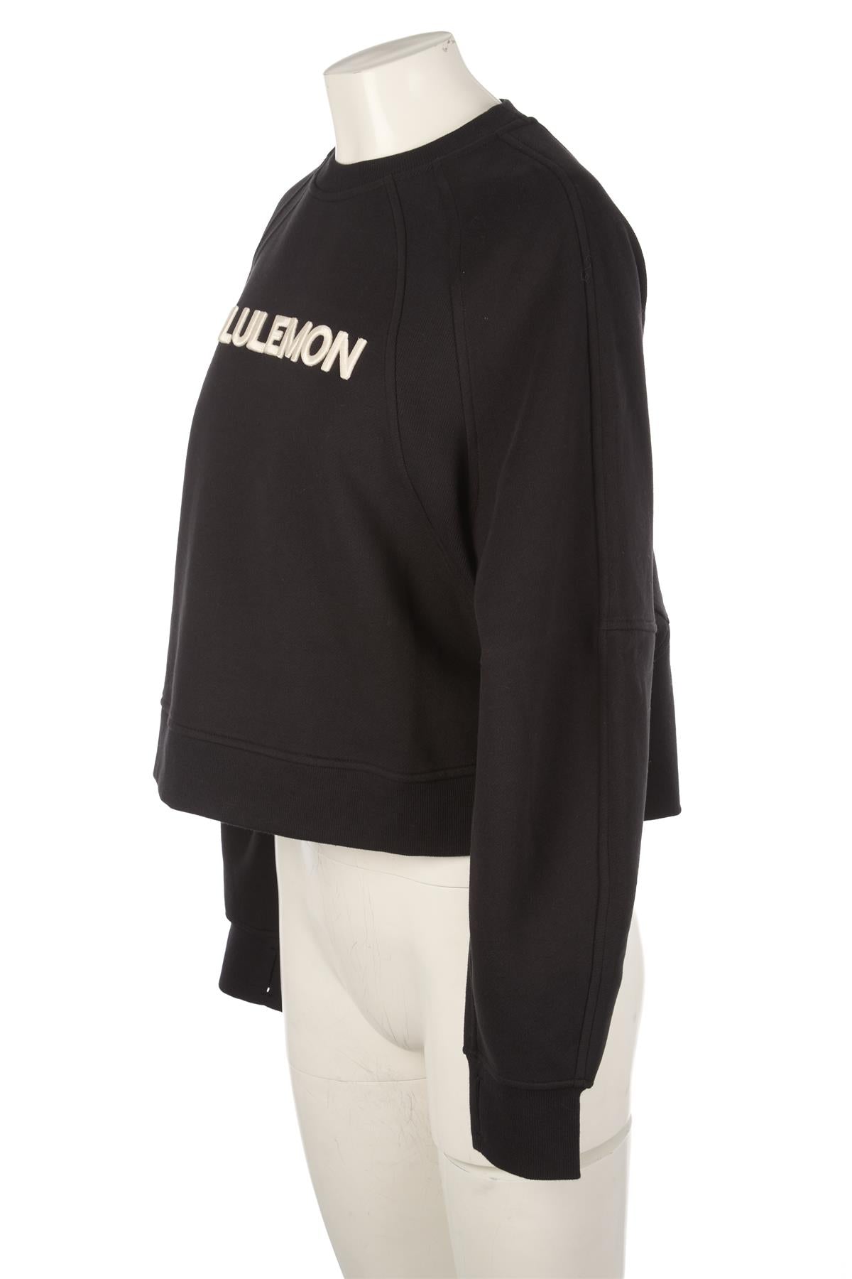 LULULEMON BLACK COTTON SWEATSHIRT MEDIUM/LARGE