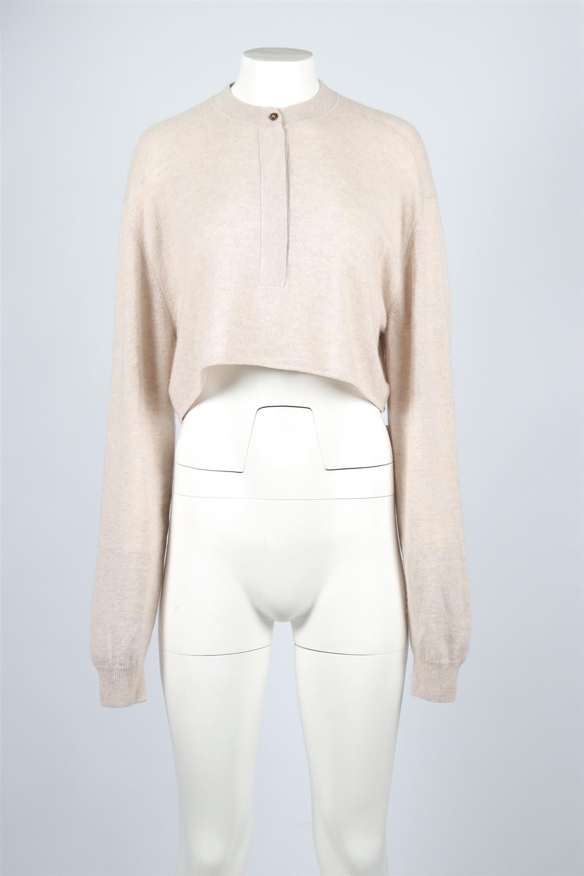 LE KASHA BEIGE CASHMERE SWEATER ONE SIZE