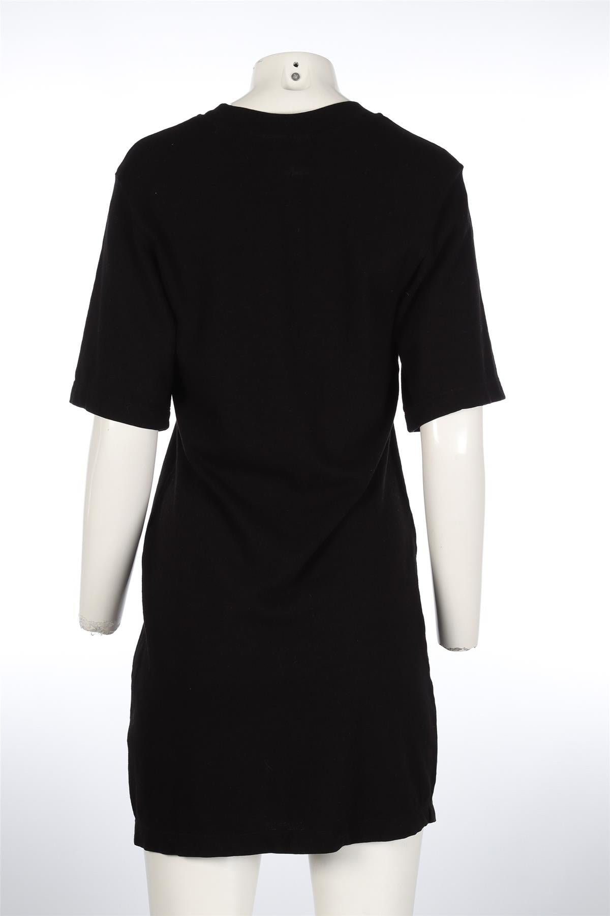 COTTON CITIZEN BLACK COTTON MINI DRESS MEDIUM