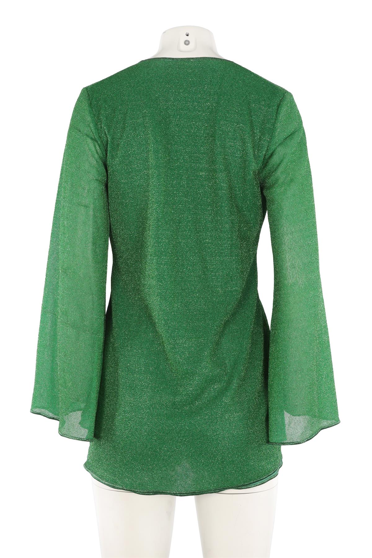 OSÉREE GREEN KNIT MINI DRESS MEDIUM