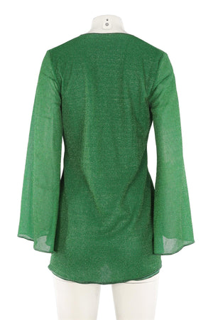 OSÉREE GREEN KNIT MINI DRESS MEDIUM