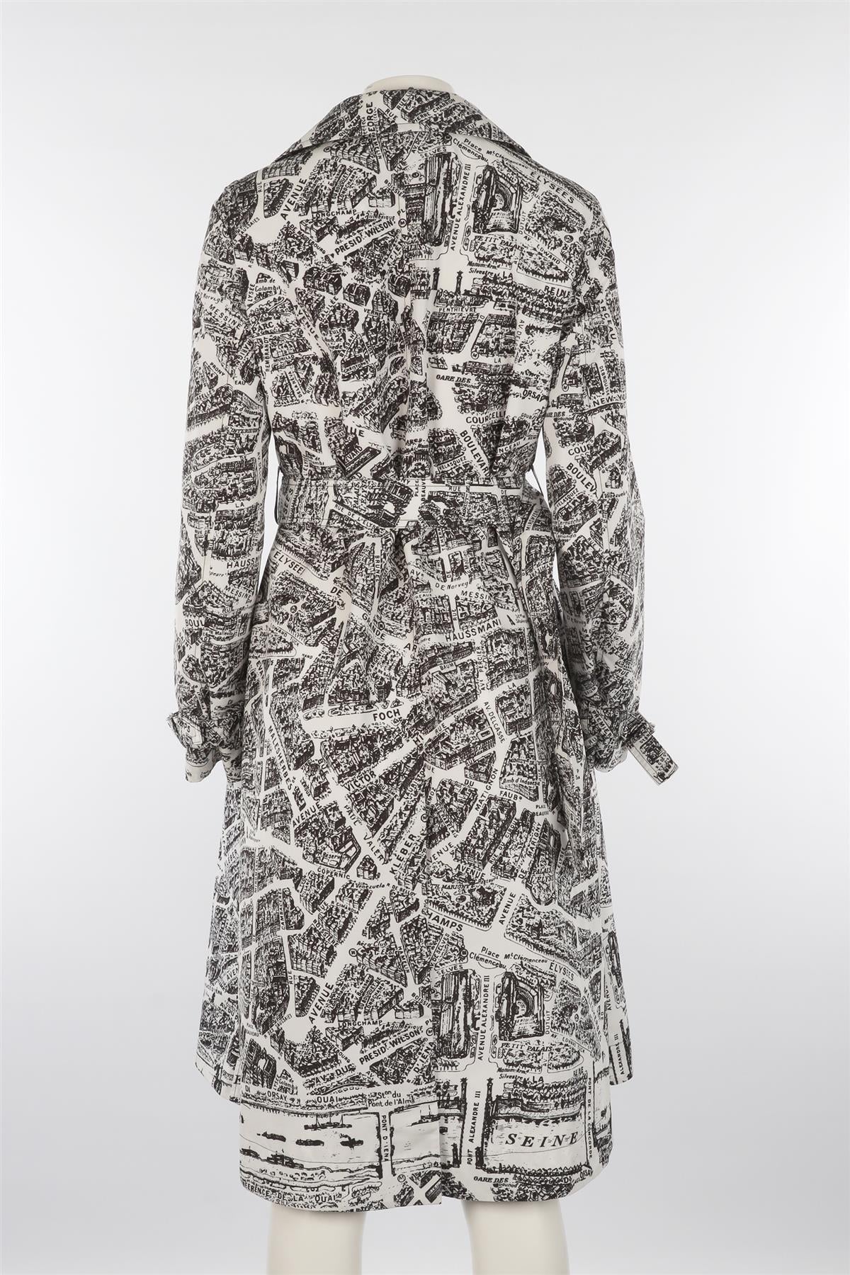 CHRISTIAN DIOR WHITE 2023 SHELL TRENCH COAT FR 36 UK 8