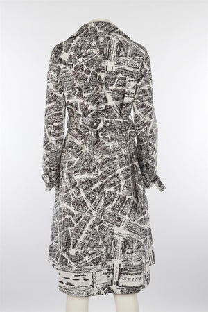 CHRISTIAN DIOR WHITE 2023 SHELL TRENCH COAT FR 36 UK 8