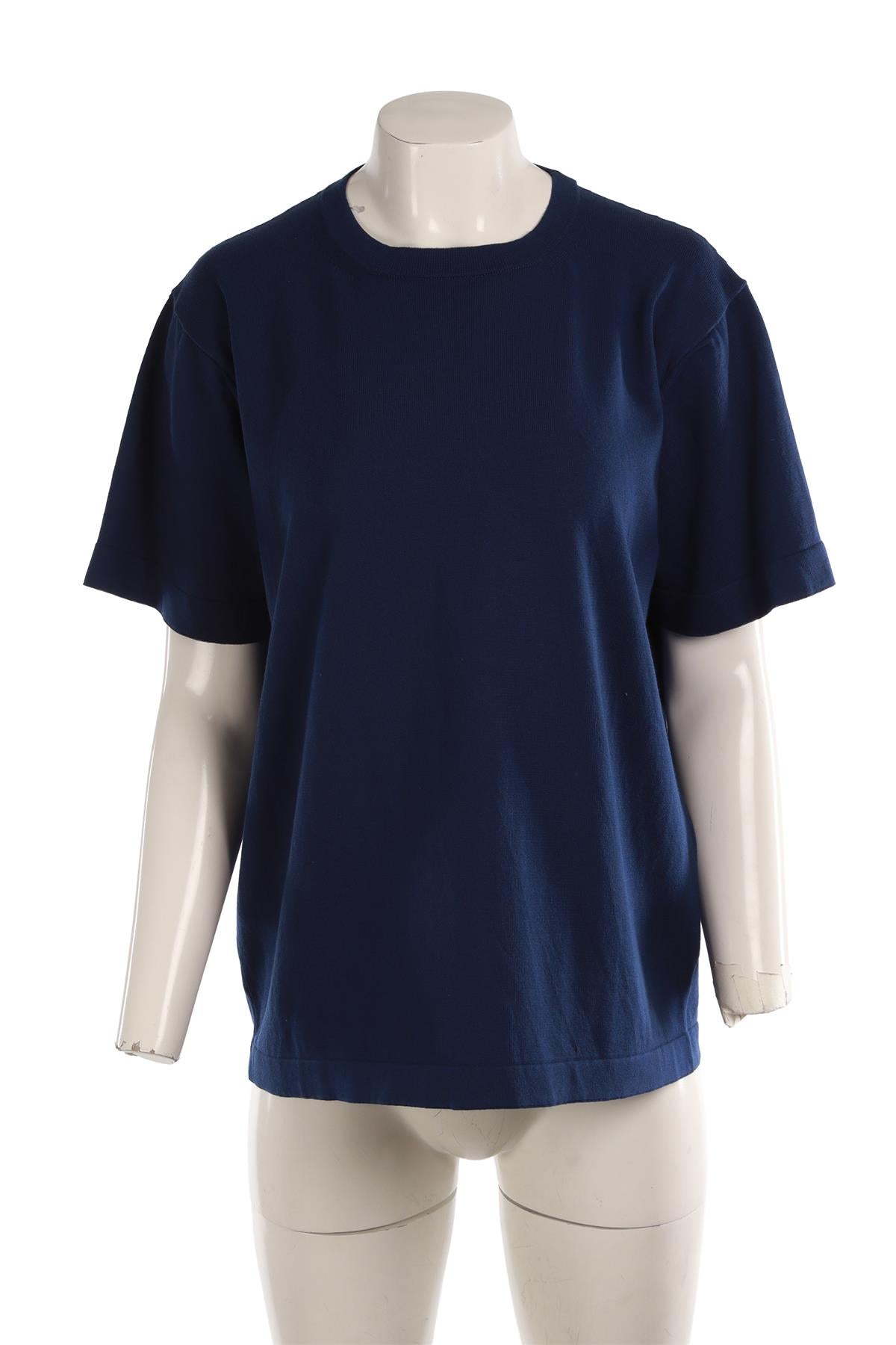 &DAUGHTER NAVY COTTON T-SHIRT XSMALL