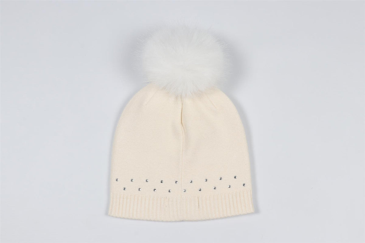 MONNALISA CREAM KIDS GIRLS BEANIE