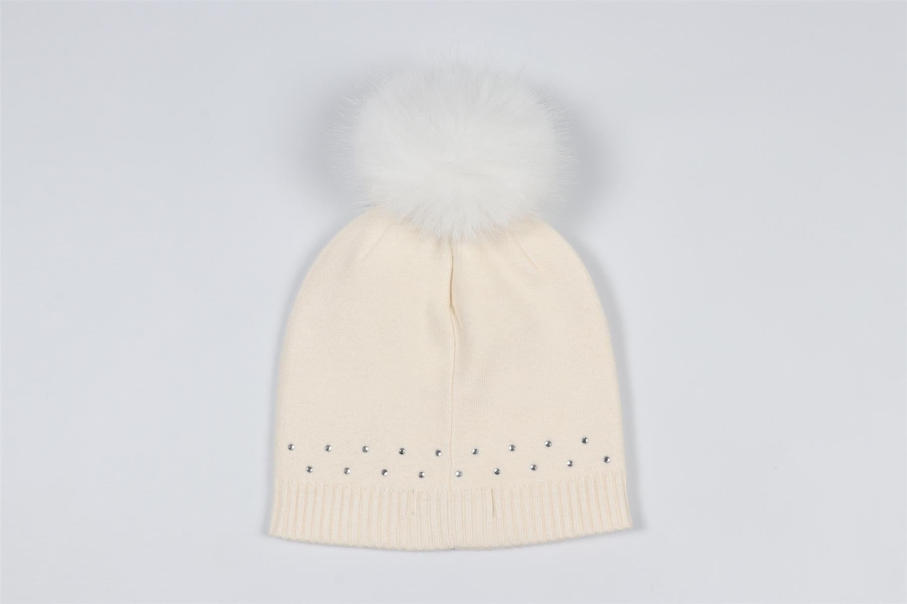 MONNALISA CREAM KIDS GIRLS BEANIE