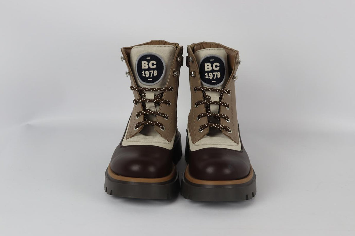 BRUNELLO CUCINELLI KIDS BOYS LEATHER BOOTS EU 34 UK 2