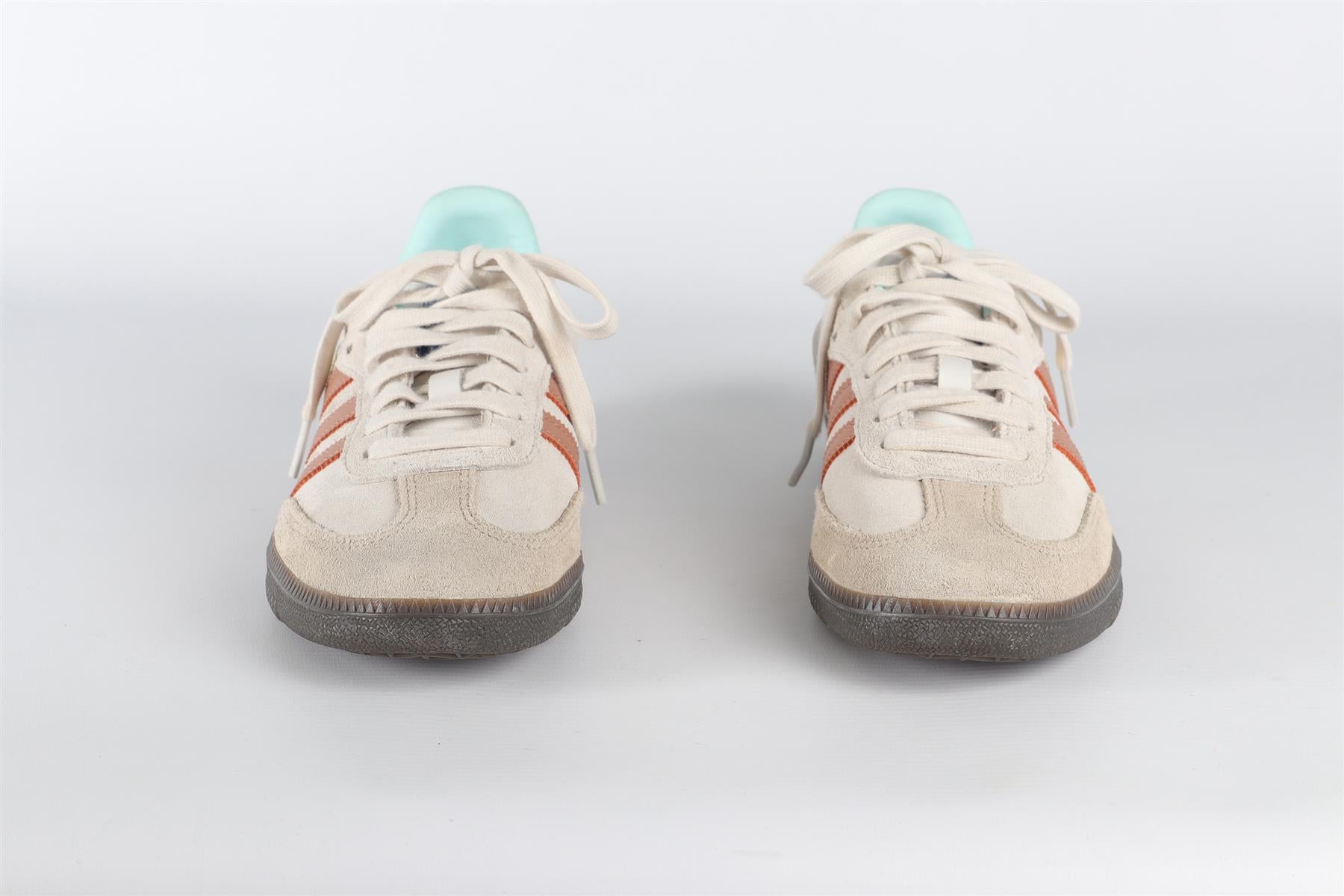 ADIDAS ORIGINALS SAMBA CRYSTAL WHITE/CLAY STRATA/GUM SUEDE SNEAKERS EU 39  ⅓ UK 6 US 6.5