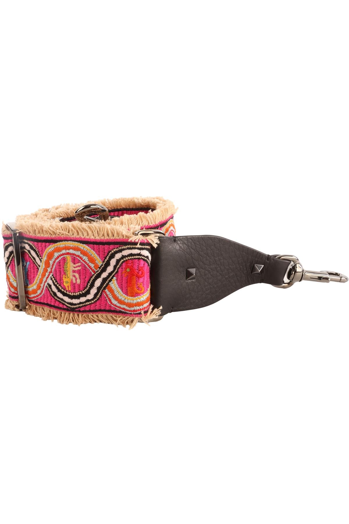VALENTINO GARAVANI MULTI ROCKSTUD CANVAS BAG STRAP