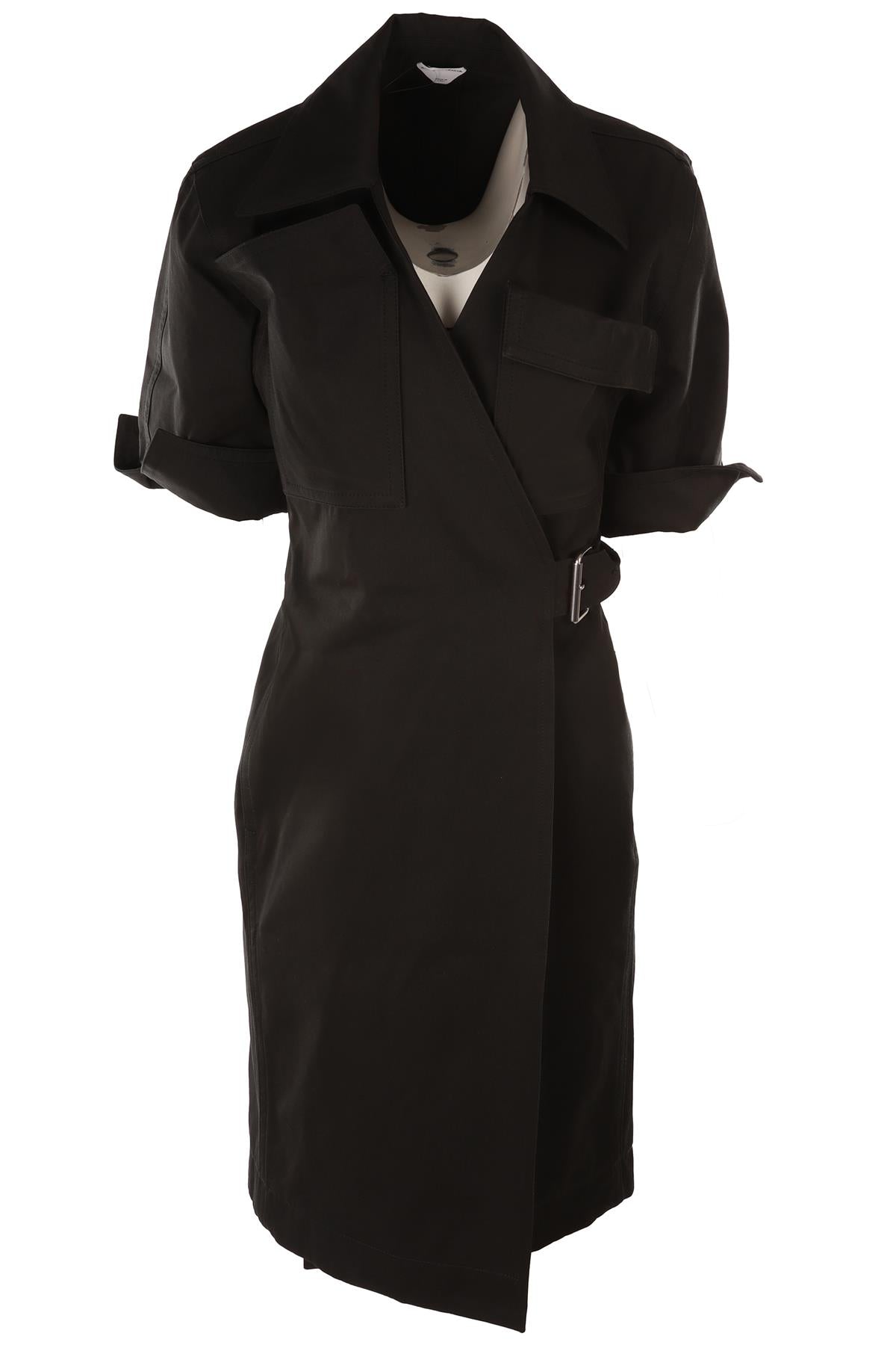 BOTTEGA VENETA GREEN COTTON MIDI DRESS IT 36 UK 4