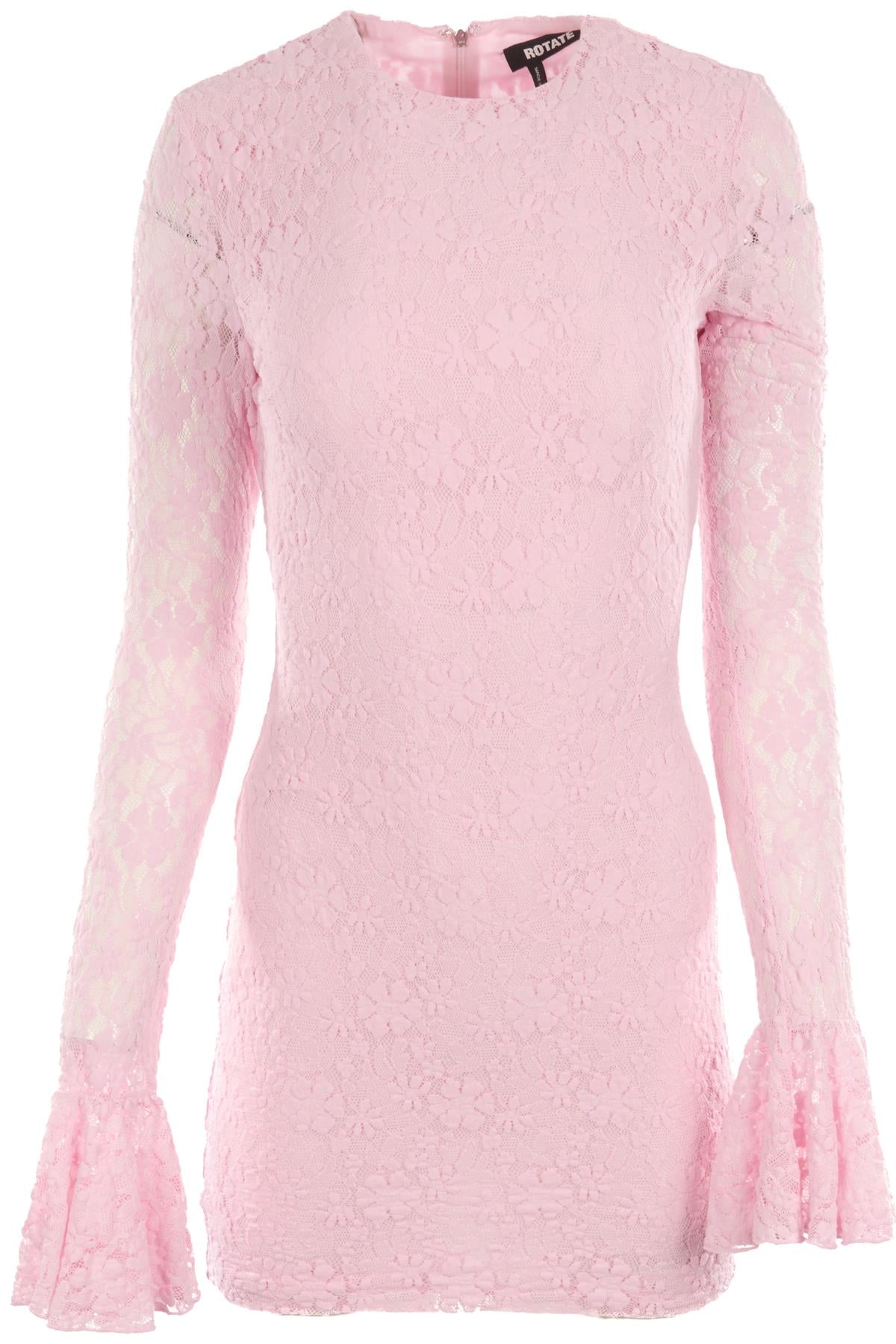 ROTATE BIRGER CHRISTENSEN PINK LACE MINI DRESS SMALL