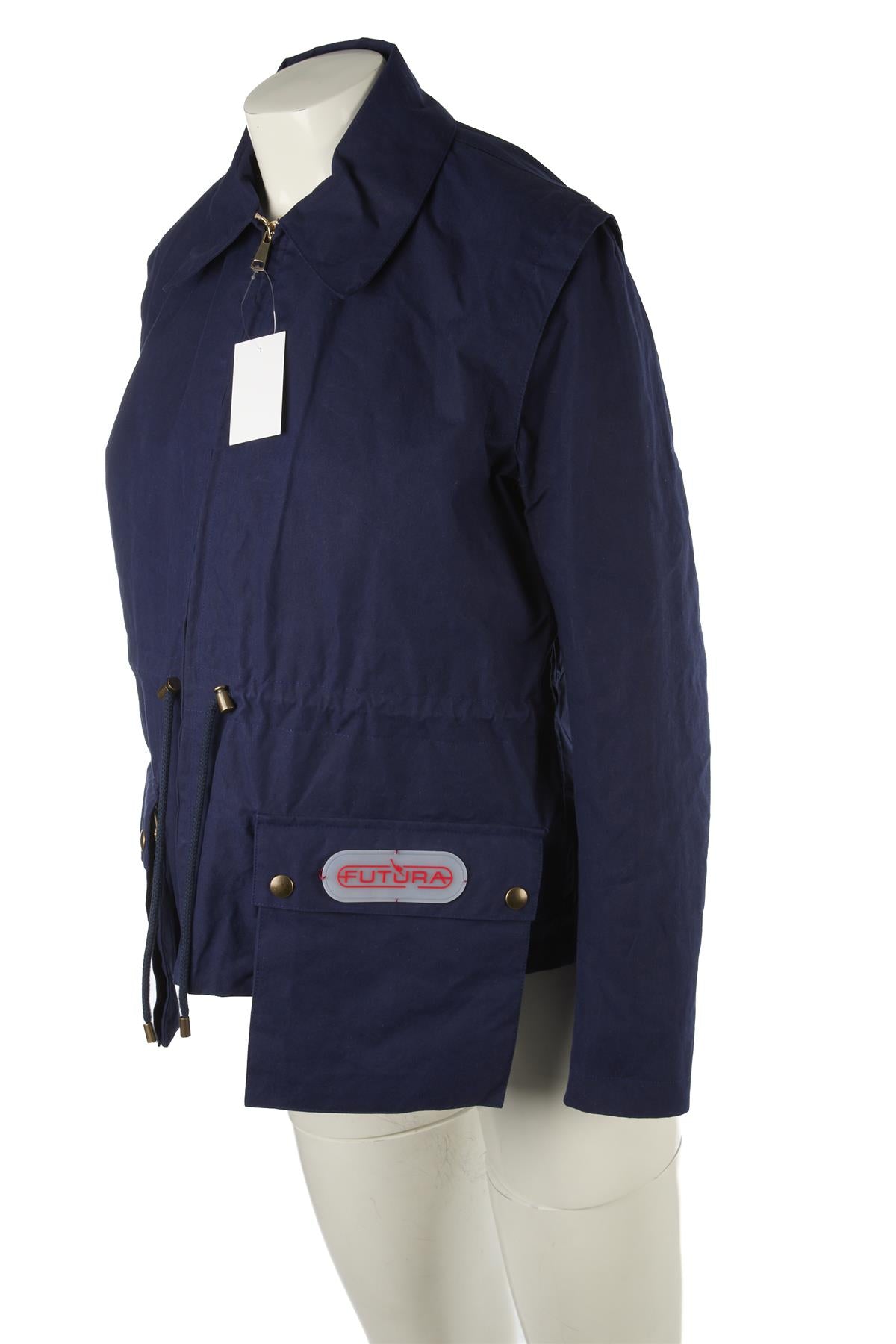 FUTURA NAVY COTTON JACKET SMALL