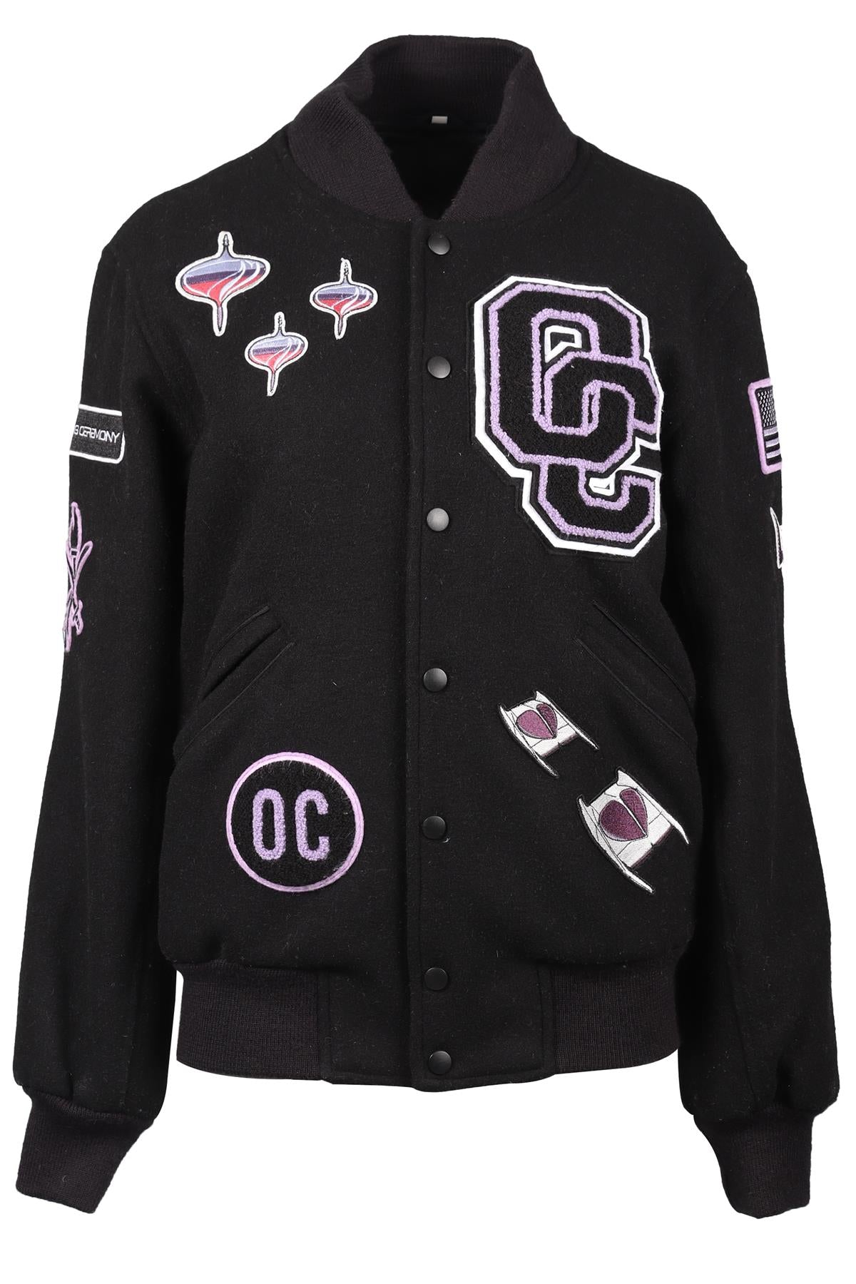 OPENING CEREMONY BLACK WOOL BLEND BOMBER JACKET SMALL