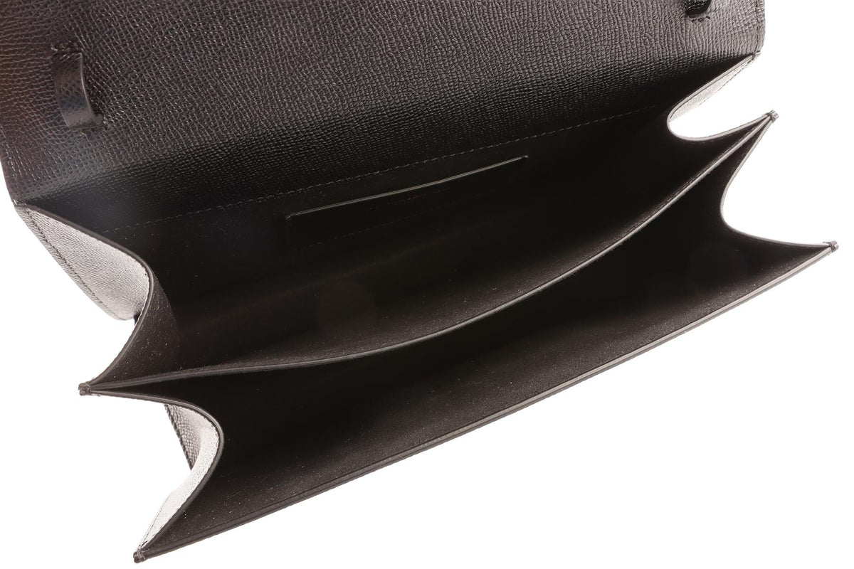 VICTORIA BECKHAM BLACK THE DORIAN LEATHER SHOULDER BAG