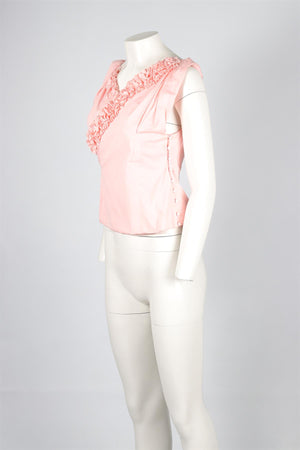 JACQUEMUS PINK COTTON TOP FR 40 UK 12