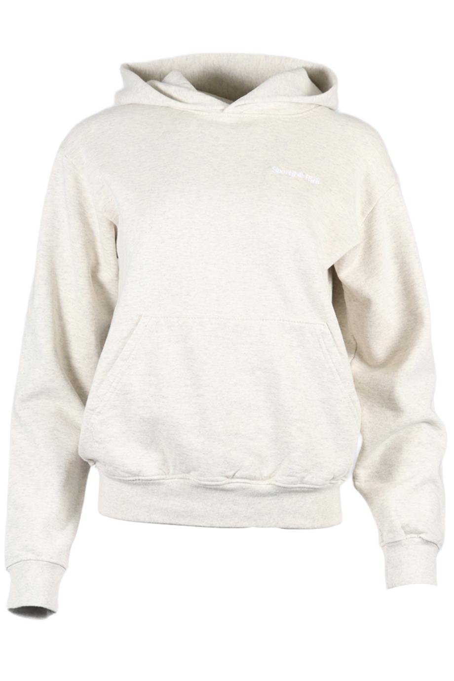 SPORTY AND RICH COTTON BLEND HOODIE XSMALL