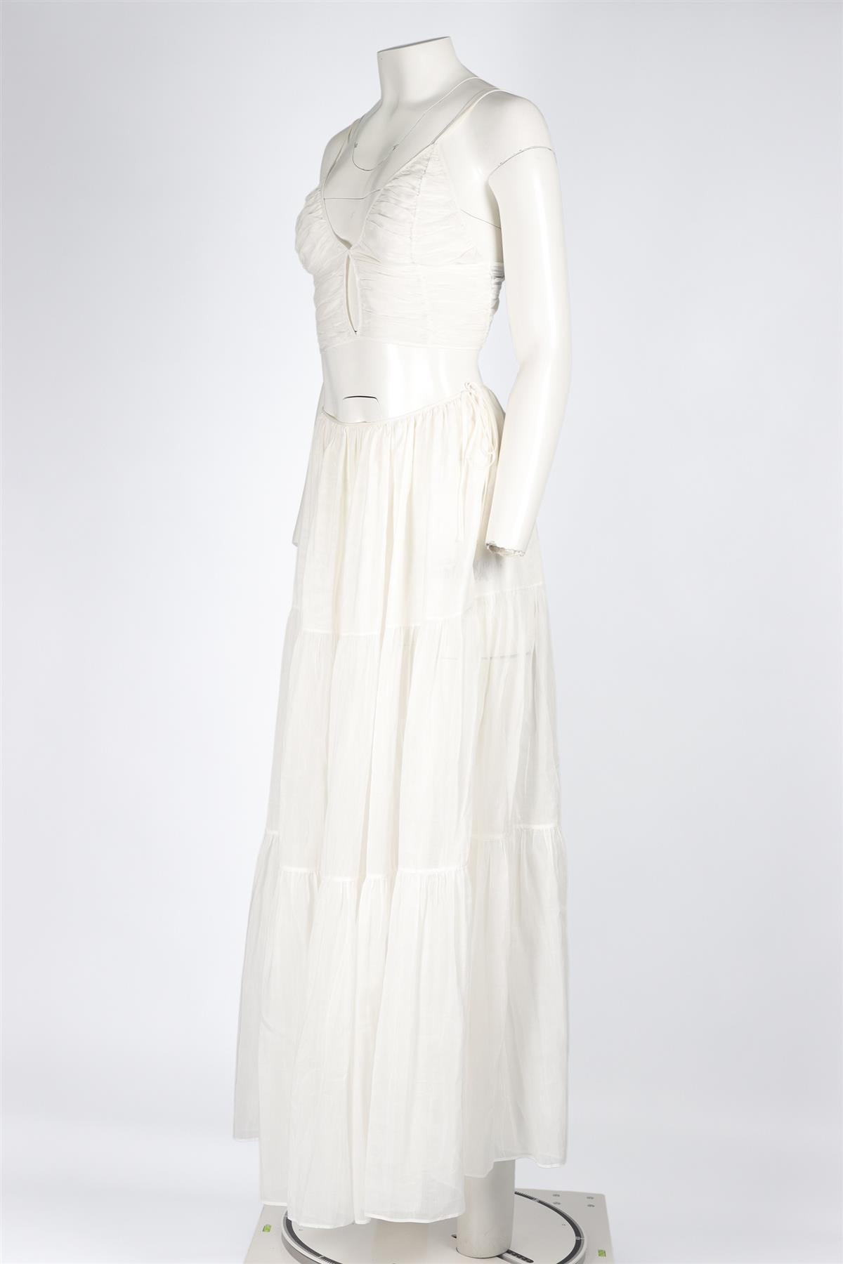 MORE NIOR WHITE COTTON TOP AND MAXI SKIRT SMALL