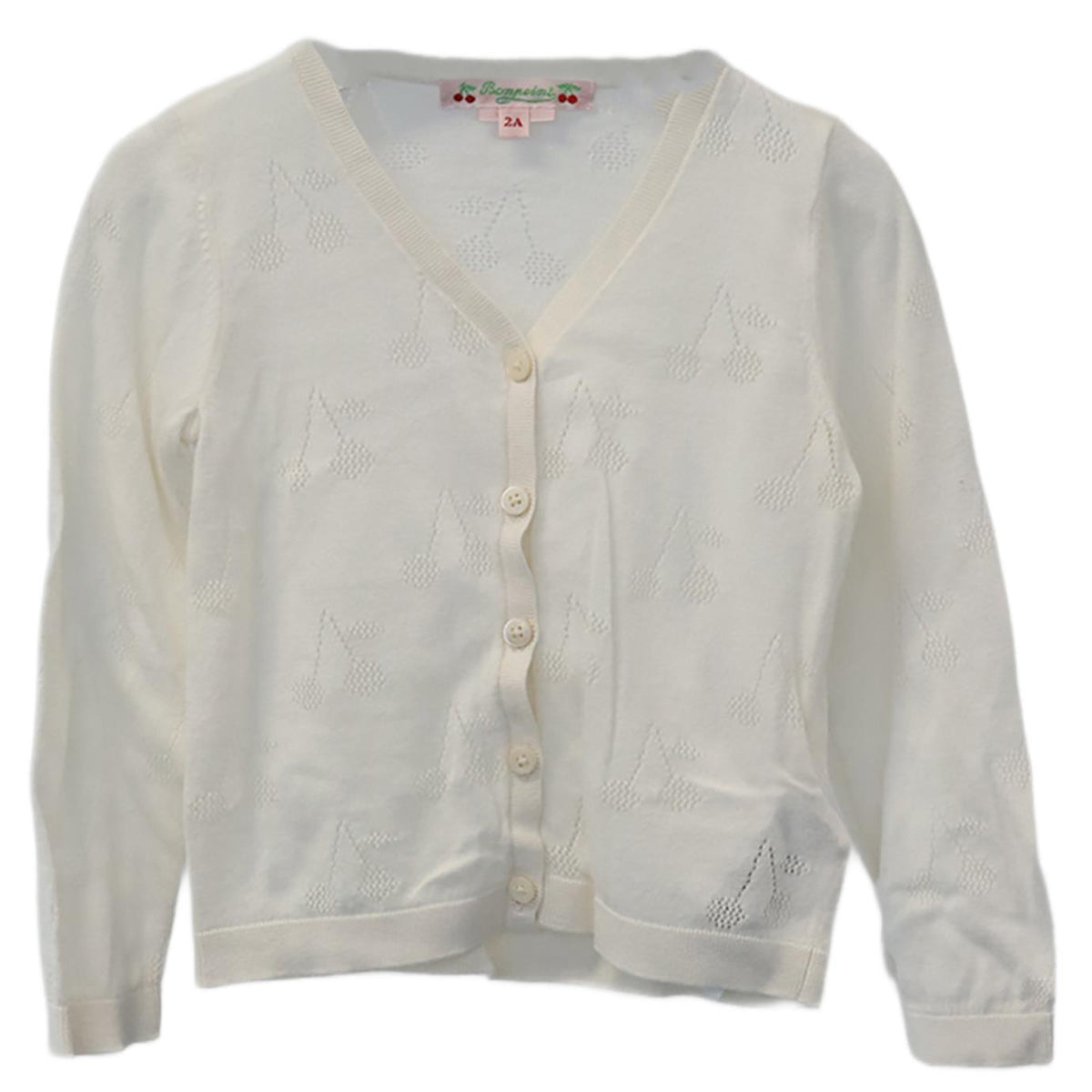 BONPOINT KIDS GIRLS COTTON CARDIGAN 2 YEARS