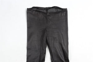 THE ROW BLACK LEATHER SKINNY PANTS LARGE