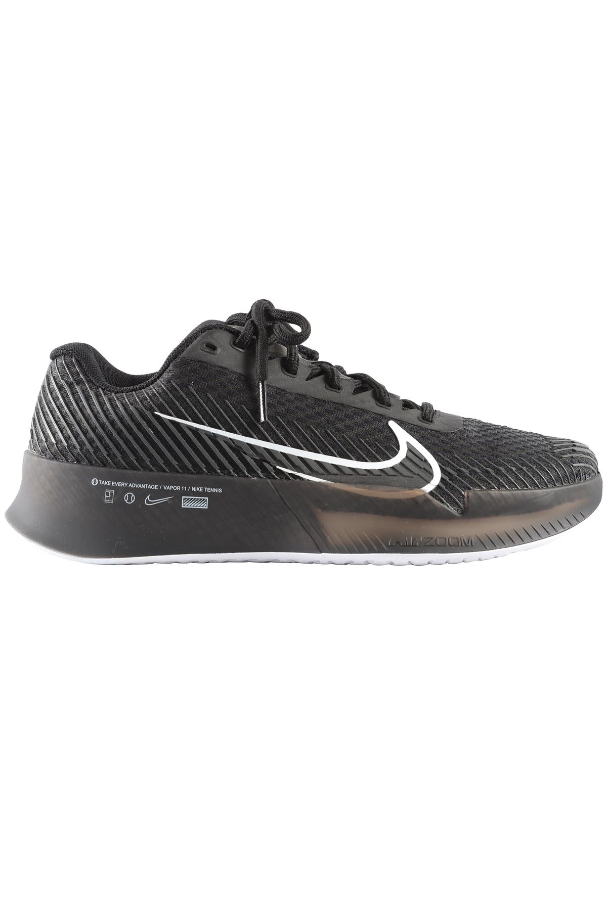 NIKE BLACK VAPOR 11 MESH SNEAKERS EU 39 UK 5.5 US 8