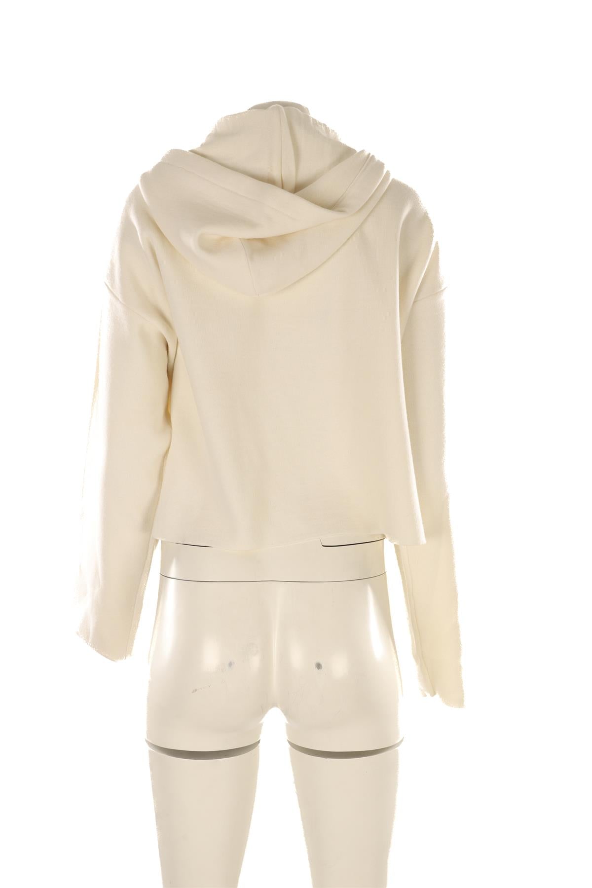 LOEWE CREAM WOOL HOODIE MEDIUM