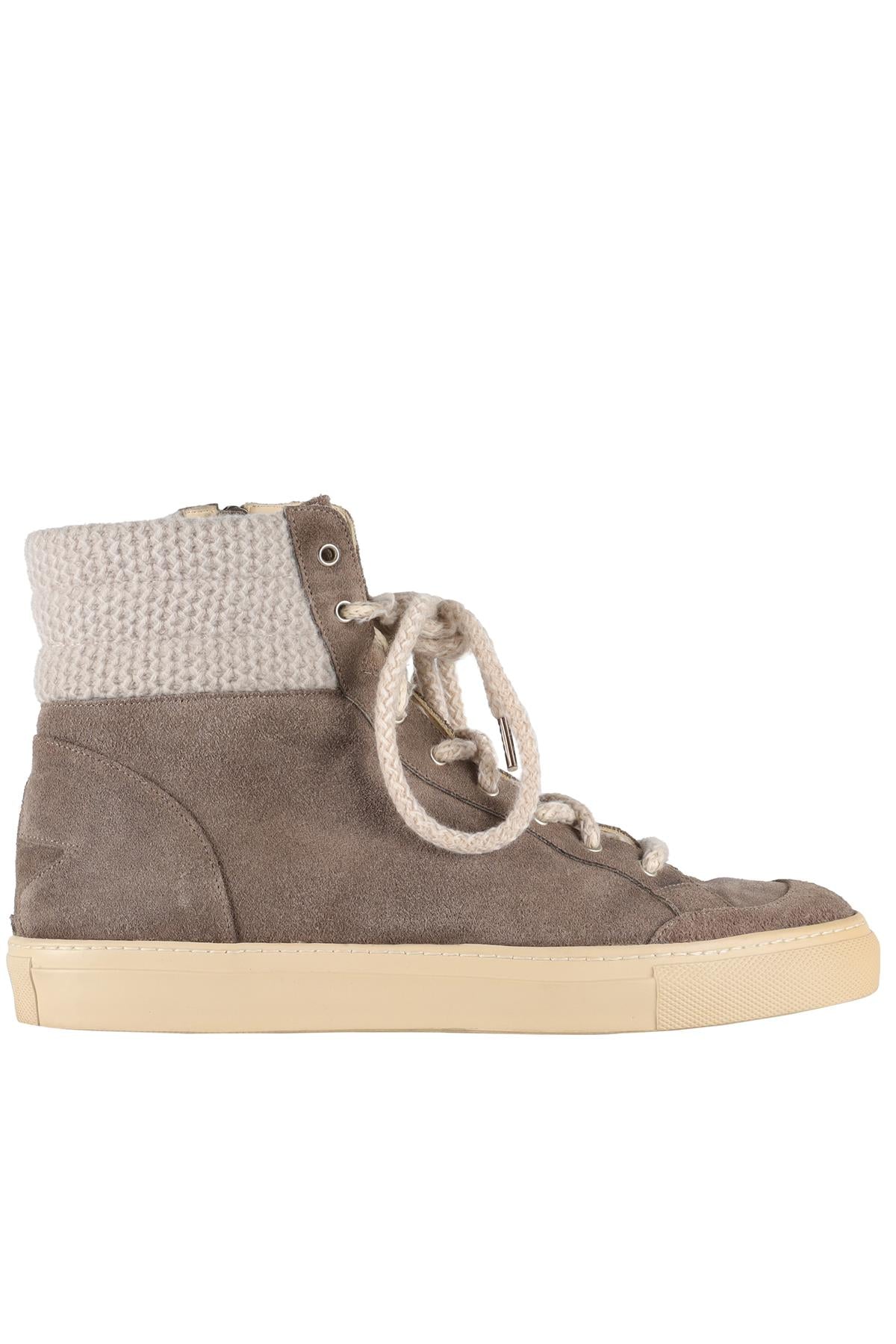 LORENA ANTONIAZZI GREY SUEDE SNEAKERS EU 38 UK 5 US 8